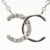 925 SILVER & CZ PENDANT NECKLACE