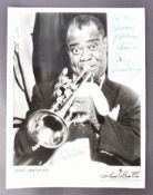 LOUIS ARMSTRONG (1901-1971) - 'SATCHMO' - SCARCE AUTOGRAPHED 8X10