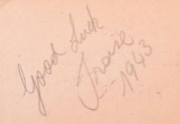 AUTOGRAPHS - 1940S AUTOGRAPH BOOKS - ENTERTAINERS, STAGE PERSONALITIES ETC
