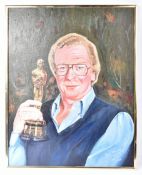DESMOND DAVIES (ARTIST D.2021) - MICHAEL CAINE PAINTING