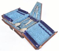 VICTORIAN AESTHETIC MOVEMENT DESSERT SET CASE