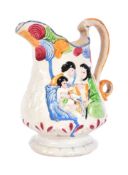 19TH CENTURY RELIGIOUS PRATTWARE JUG