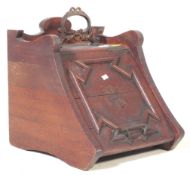 VICTORIAN 19TH CENTURY MAHOGANY COAL SCUTTLE BUCKET
