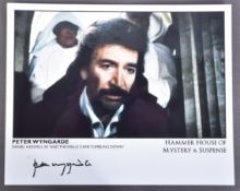 PETER WYNGARDE - HAMMER HORROR - SIGNED 8X10