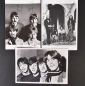BEATLES - ORIGINAL FAN CLUB PHOTOGRAPHS WITH AUTOGRAPHS