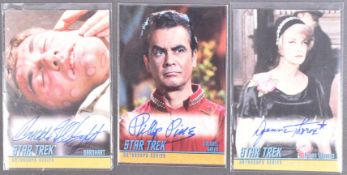 STAR TREK - RITTENHOUSE ARCHIVES - AUTOGRAPH SERIES SIGNED CARDS