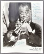 LOUIS ARMSTRONG (1901-1971) - 'SATCHMO' - SCARCE AUTOGRAPHED 8X10