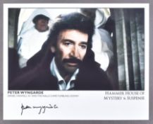 PETER WYNGARDE - HAMMER HORROR - SIGNED 8X10