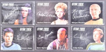 STAR TREK - RITTENHOUSE ARCHIVES - SIGNED TRADING CARDS