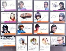 UFO (GERRY ANDERSON) - UNSTOPPABLE CARDS - SIGNED CARDS
