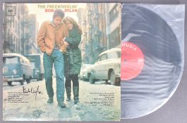 BOB DYLAN - THE FREEWHEELIN' - AUTOGRAPHED VINYL RECORD