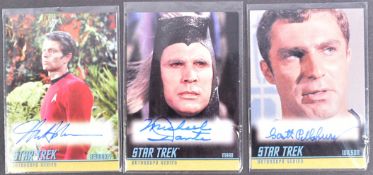 STAR TREK - RITTENHOUSE ARCHIVES - AUTOGRAPH SERIES SIGNED CARDS