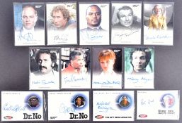JAMES BOND 007 - AUTOGRAPHED TRADING CARDS