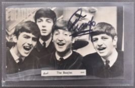 THE BEATLES - RINGO STARR - AUTOGRAPHED VINTAGE POSTCARD