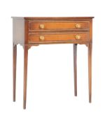 A 20TH CENTURY REPRODUCTION MAHOGANY NIGHTSTAND