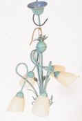VINTAGE MID 20TH CENTURY ITALIAN TOLEWARE CHANDELIER