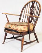 MID 20TH CENTURY ERCOL FLEUR DE LYS LOUNGE ARMCHAIR