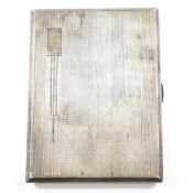 ART DECO 1940S HALLMARKED SILVER CIGARETTE CASE