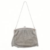 GEORGE V HALLMARKED SILVER MESH EVENING BAG