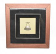 FRAMED WHITE METAL TRIBAL BILUM BAG