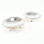 PAIR OF EDWARDIAN HALLMARKED SILVER BON BON DISHES