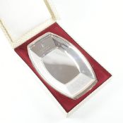 1960S HALLMARKED SILVER TRINKET DISH