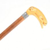 WALKING STICK WITH HALLMARKED SILVER FERRULE