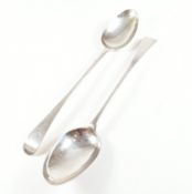 GEORGIAN SCOTTISH PROVINCIAL SILVER SERVING SPOONS