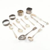 COLLECTION OF VICTORIAN & LATER CENTURY HALLMARKED SILVER FLATWARE