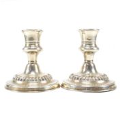 ASPREY & CO EDWARDIAN HALLMARKED SILVER CANDLESTICKS