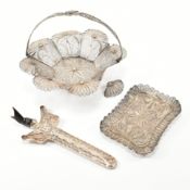 COLLECTION OF EARLY 20TH CENTURY CONTINENTAL FILIGREE OBJECTS