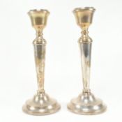 1970S HALLMARKED SILVER CANDLESTICKS