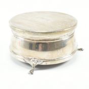 VINTAGE 1970S HALLMARKED SILVER JEWELLERY OR TRINKET BOX