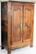 18TH CENTURY FRENCH OAK / CHESTNUT DOUBLE ARMOIRE WARDROBE