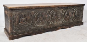 LARGE SOUTHEAST ASIAN TATHAGATA BUDDHAS COFFER CHEST