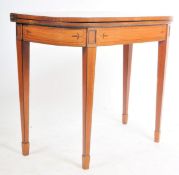 19TH CENTURY MAHOGANY & SATINWOOD GAMES TABLE