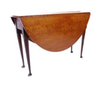 18TH CENTURY AMERICAN FEDERAL GATE LEG DROP LEAF DINING TABLE