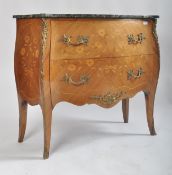 FRENCH KINGWOOD & ORMOLU BOMBE CHEST / COMMODE