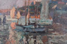 JOHN ANTHONY PARK (1880-1962) - 'EVENING'- OIL ON BOARD PAINTING