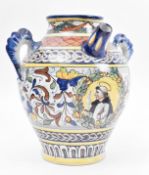 EARLY 20TH CENTURY ITALIAN CANTAGALLI MAJOLICA JUG