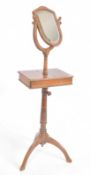 19TH CENTURY VICTORIAN MAHOGANY GENTLEMAN'S SHAVING STAND