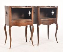 PAIR OF EARLY 20TH CENTURY FRENCH OAK BEDSIDES