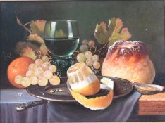 RAYMOND CAMPBELL - 20TH CENTURY STILL LIFE OIL ON CANVAS