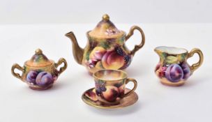 TERENCE NUTT X ROYAL WORCESTER - PORCELAIN MINIATURE TEA SET