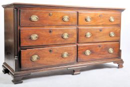 GEORGE III MAHOGANY MULE CHEST COFFER - CHEST OF DRAWERS