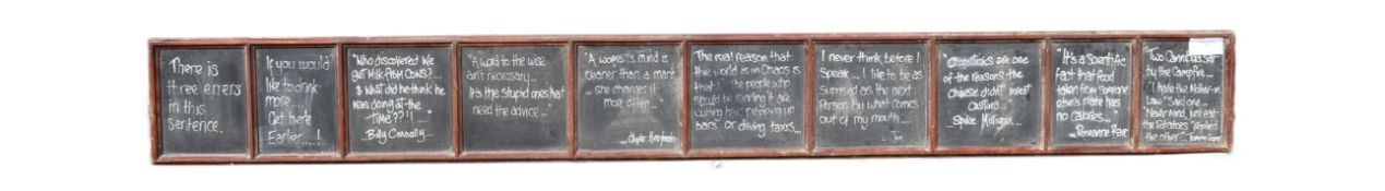 VINTAGE 20TH CENTURY LARGE ADVERTISING CHALK BOARD