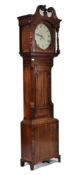 GEORGE III MAHOGANY CASED E. LOSEBY LEICESTER LONGCASE CLOCK