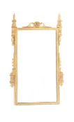 EARLY 19TH CENTURY REGENCY GILTWOOD HALL WALL MIRROR