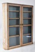 19TH CENTURY VICTORIAN PINE SHOP HABERDASHERY WALL CABINET