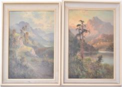 FRANK HIDER - PAIR OF LANDSCAPE OIL ON CANVAS PAINTINGS